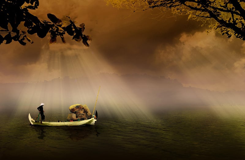 Fishing by the Lake